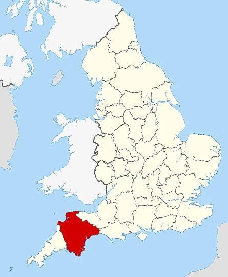 Soubor:Devon UK locator map 2010.svg – Wikipedie