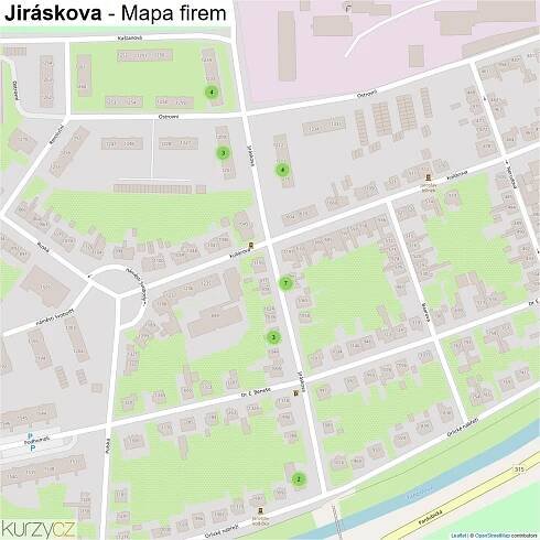 Jiráskova - mapy | Kurzy.cz