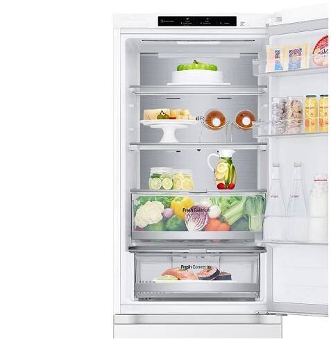 Chladnička s mrazničkou LG GBV7180CSW bílá barva

