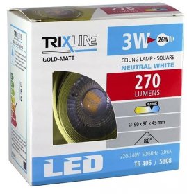 Bodové LED světlo 3W TRIXLINE Ceiling TR 406 - neutrální bílá
