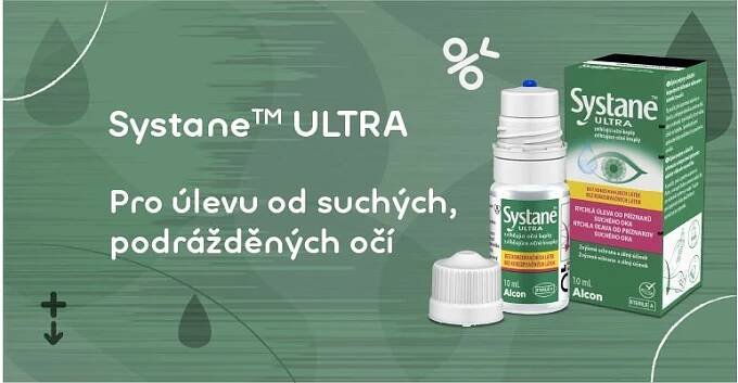 banner, oční kapky, systane ultra