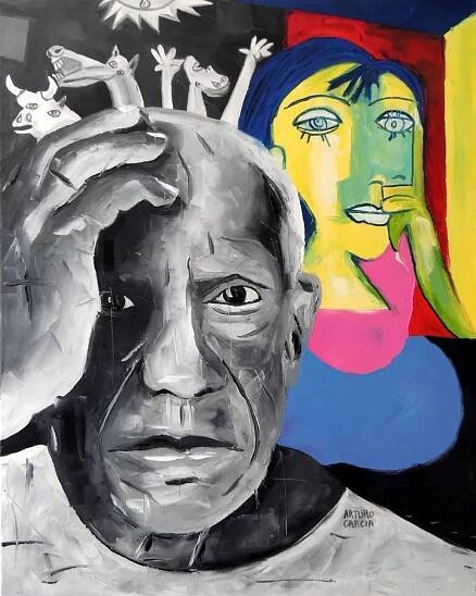 "Dreaming of Guernica." Oil. 30"X24". Original Available.