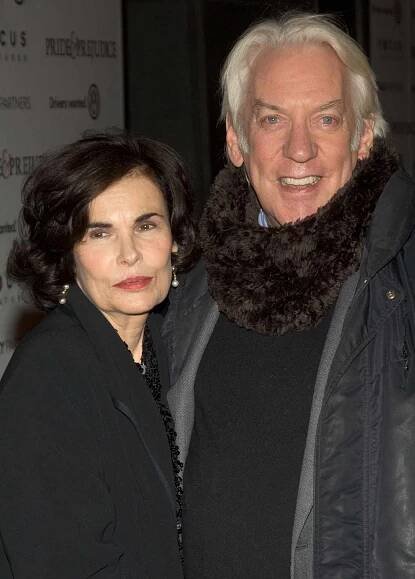 Francine Racette and Donald Sutherland during Focus Features' 'Pride & Prejudice' New York City Premiere.