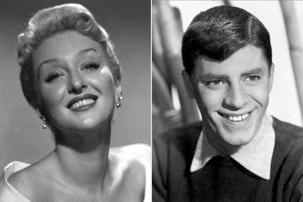 Celeste Holm and Jerry Lewis