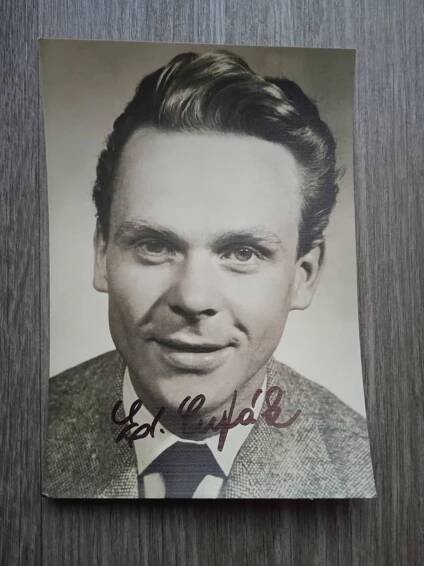 Foto s podpisem Eduard Cupák (herec) - Ostatní sběratelské předměty
