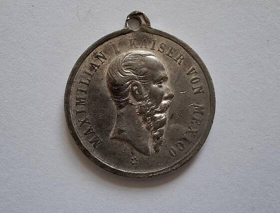 R-U přívěsek- Maxmilián I. Mexický + 1867 - Sběratelství