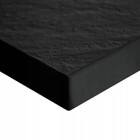 ČERNÁ OBDÉLNÍKOVÁ SPRCHOVÁ VANIČKA 120 x 90 CM SMC KOMPOZIT TEJA Tvar obdélníkový