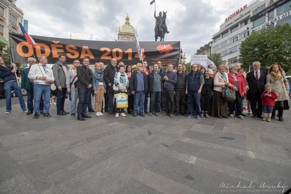 Pietní shromáždění za oběti událostí v Oděse 2019