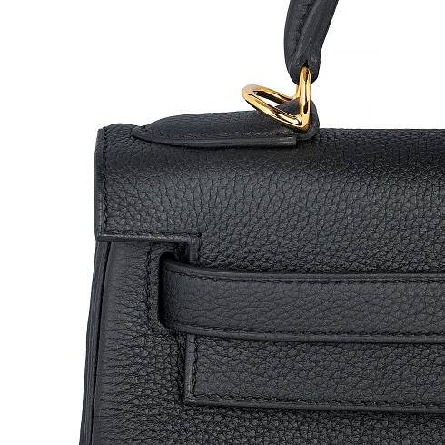 Hermes Kelly 28 Togo Black - GB10595M - Global Boutique