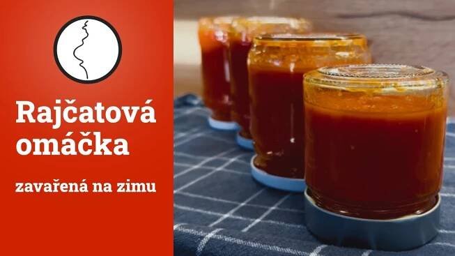 Rajčatová omáčka zavařená na zimu