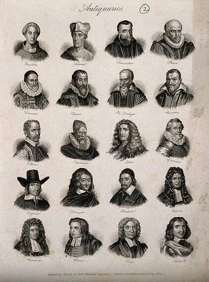 File:Antiquaries; twenty portraits of historians. Engraving by J. Wellcome V0006811.jpg - Wikimedia Commons