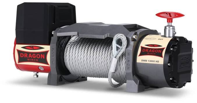 Naviják Dragon Winch Maverick DWM 13000 HD, 24V, Ocelové lano 30m - 3