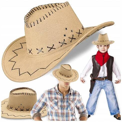 KOVBOJSKÝ KLOBOUK COUNTRY WESTERN PRO DOSPĚLÉ PŘEVLEK ŠERIF PÁRTY