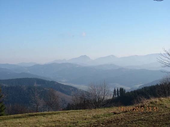 Fotografie - Zákopčie,pohľad z Marťackého vrchu - 14.11.2010