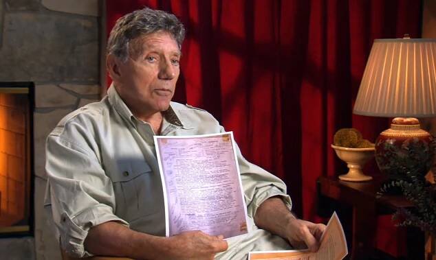 William Peter Blatty shows notes he took before writing The Exorcist