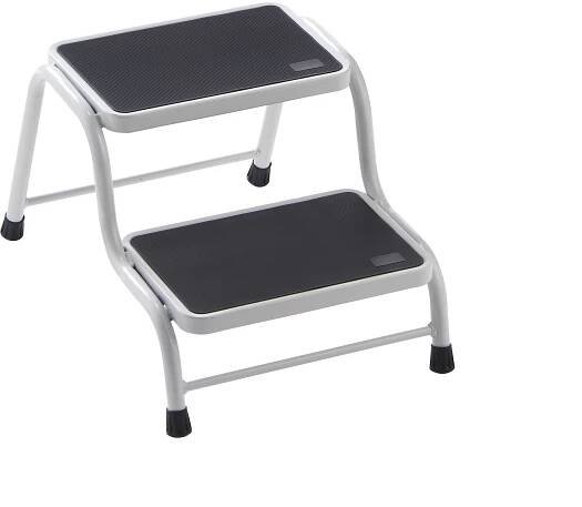 Schůdky z ocelových trubek – eurokraft basic: nosnost 150 kg