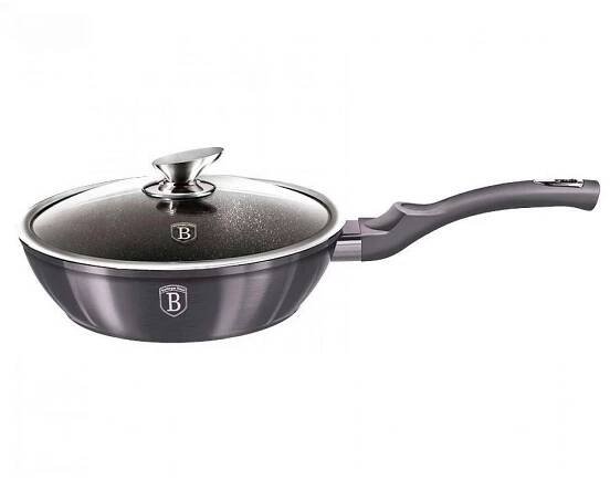 Berlingerhaus Pánev s poklicí s mramorovým povrchem 24 cm Carbon PRO Line