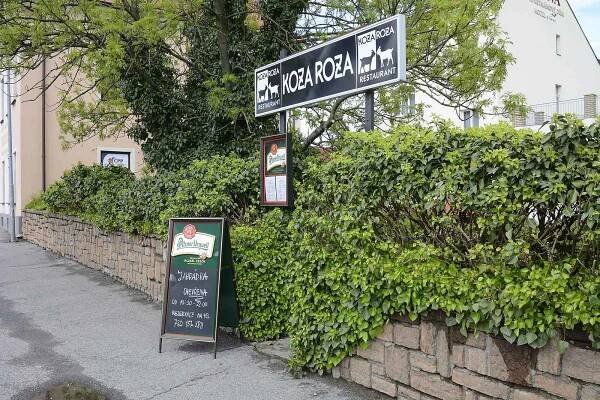 Restaurace Koza Roza v Berouně.