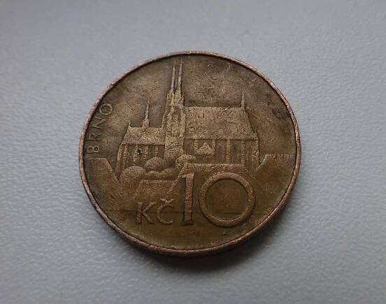 Mince 10 Kč 1995 - VZÁCNÁ signatura vpravo - Vzor 1993 - horší stav