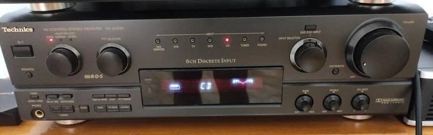 !!! TECHNICS AV RECEIVER SA-AX530 - PĚKNÝ !!! - TV, audio, video