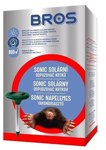 Bros Sonic Solární odpuzovač krtků 675689 od 437 Kč - Heureka.cz