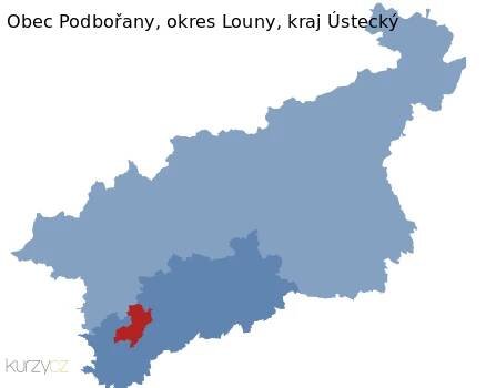 Podbořany v kraji Ústecký