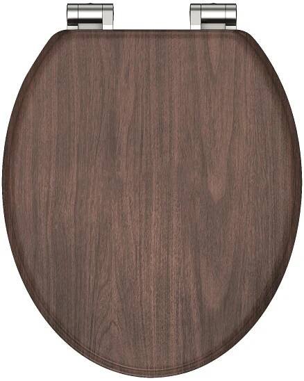 EISL WC prkénko MDF Soft Close Dark Wood 80193