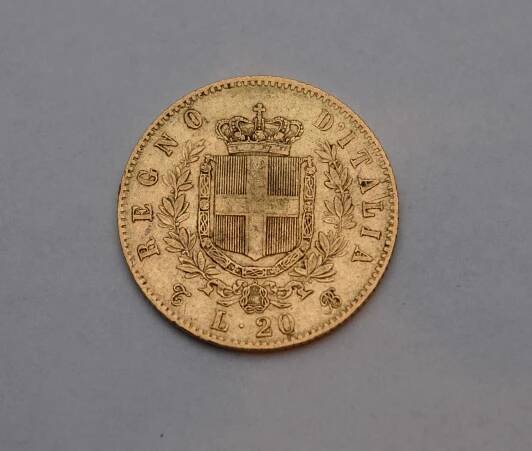 Zlatá 20 Lira 1862 T BN - Itálie - Viktor Emanuel II.