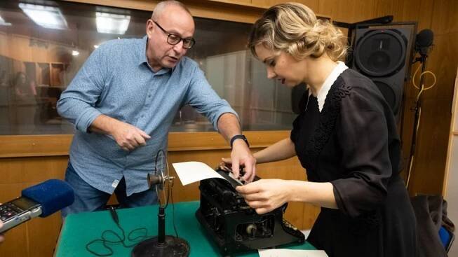 Zdeňka Trachtová a Jan Pokorný při natáčení dokuseriálu | foto: Khalil Baalbaki,  Český rozhlas