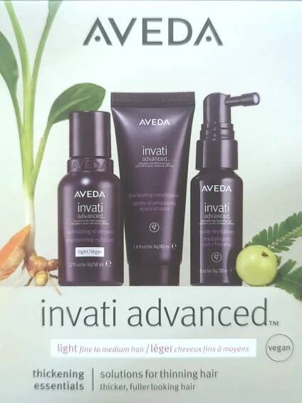 AVEDA 3dílná Invati Advanced SET šampon kondicionér léčba ~ cestovní vel. ~ nový