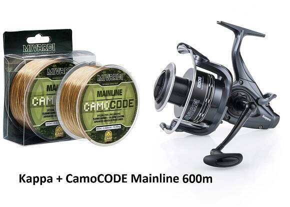 Mivardi Naviják Kappa 6000 + Mivardi Vlasec CamoCODE Mainline 0.305mm 600m
