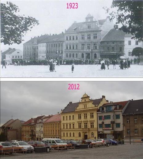 RETRO: Příbram včera a dnes. Co se za dobu mezi jednotlivými snímky změnilo?