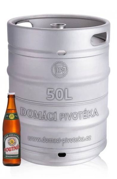 Pivo Poutník 12° ležák hořký - 50L sud piva