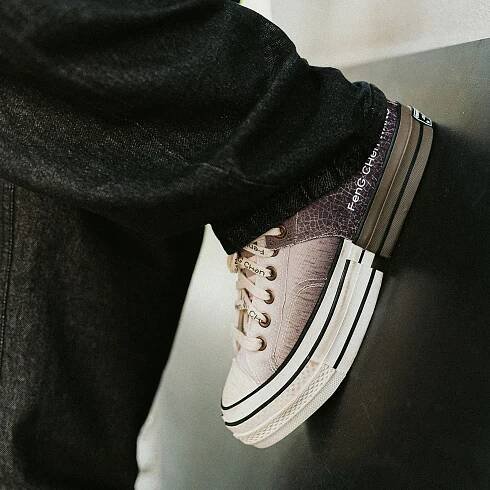 Pánské tenisky a boty Converse Chuck 70 Feng Chen Wang 2-in-1 Chuck 70 Low Top Brown Egret