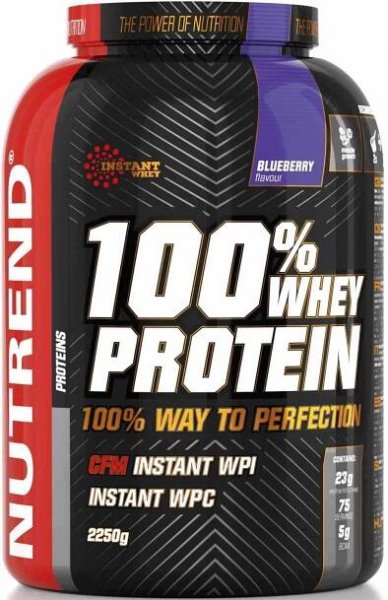 NUTREND 100 % Whey Isolate Borůvka 2250 g Syrovátkový protein - Muziker