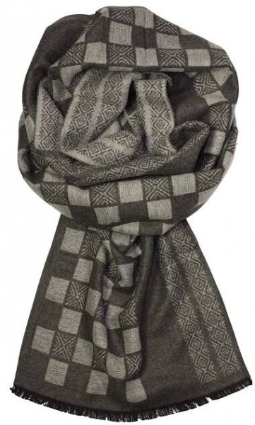 Lester grey pánská šála elegantní s kostkami levně za Kč/ks| eKAPO.cz