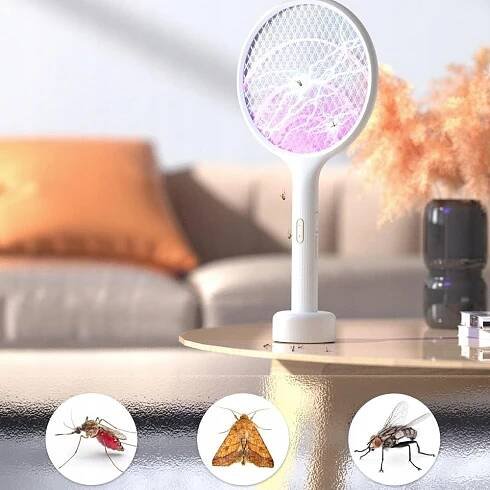 ELEKTRICKÁ INSEKTICIDNÍ TLAPKA ROTAČNÍ RUČNÍ ZABIJÁK KOMÁRŮ MOUCHY HMYZ za 469.00CZK - Allegro