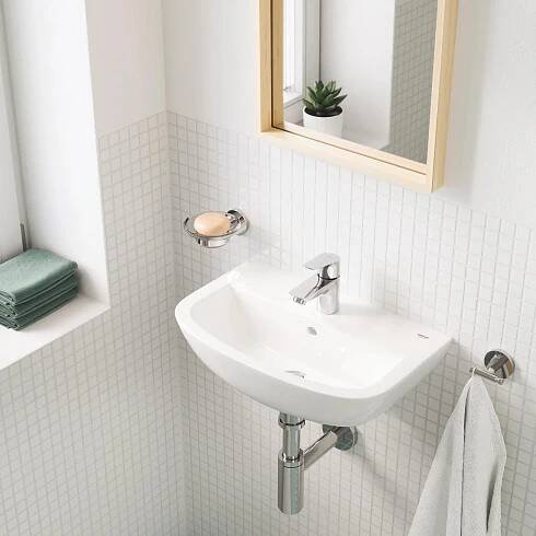 Umývátko GROHE Bau Ceramic 45,3x35,4 cm alpská bílá otvor pro baterii uprostřed 39424000
