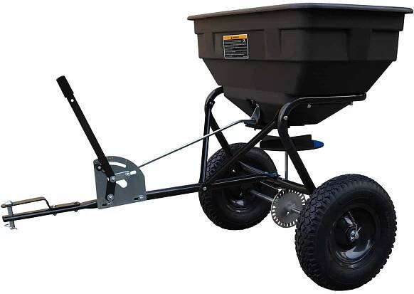 Anhängerstreuwagen für Ausfitzrasenmäher / Rasentraktor, 60l