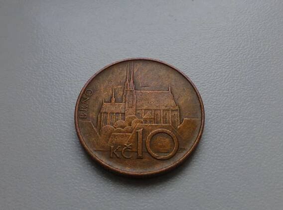 Mince 10 Kč 1995 - VZÁCNÁ varianta - signatura vpravo - Vzor 1993