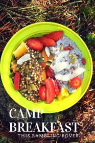 Camp Breakfast, Hike, Porridge