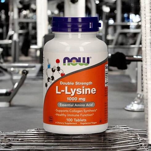 ⚡ L-Lysine 1000mg - 100tabs - NOW - Cena, dávkování, recenze - obchod MusclePower