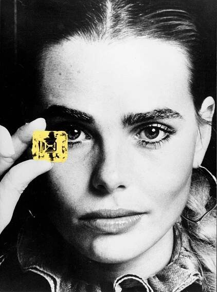 Model Margaux Hemingway with the 100-carat Soleil d’Or yellow diamond in 1977. Photo: Handout
