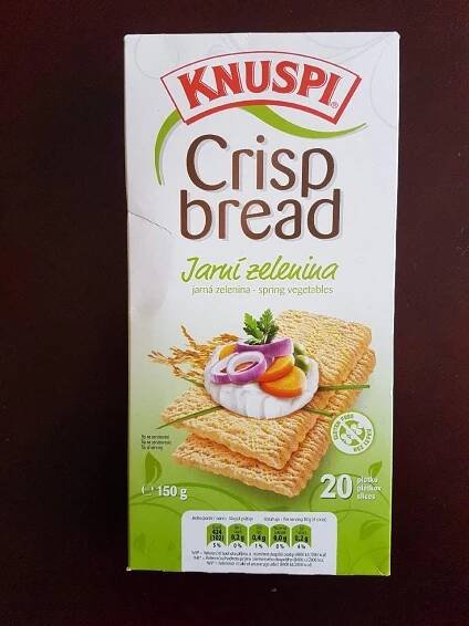Podrobné informace o potravině Knuspi crispbread jarní zelenina