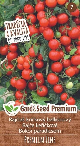 GardenSeed Premium Semínka Rajče keříčkové (balkonové) červené PREMIUM