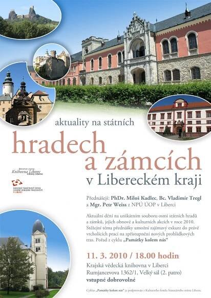 Aktuality na státních hradech a zámcích v Libereckém kraji - Národní památkový ústav