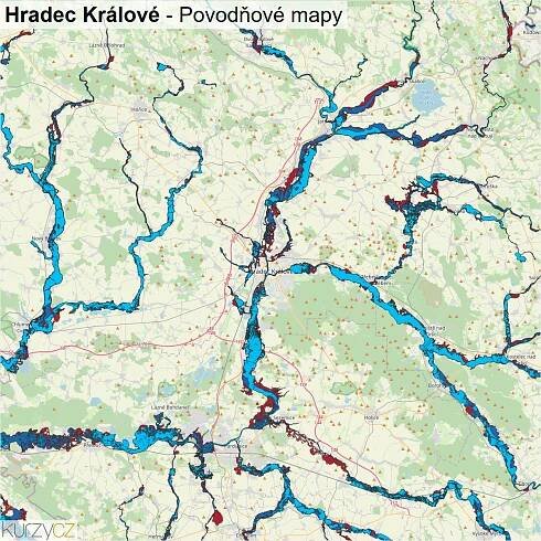 Hradec Králové - mapy | Kurzy.cz
