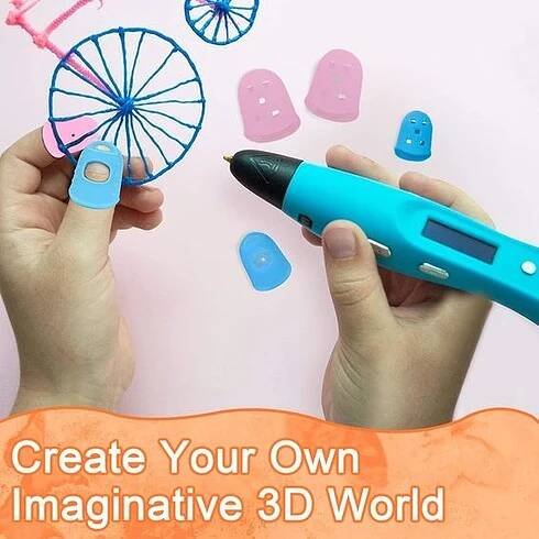 Šablona LBING 3D pera Vlákno 3D pera PLA Nástroj na kreslení 3D perem Silikonová matná šablona 10