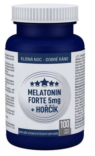 Clinical Melatonin Forte 5 mg + Hořčík 100 tablet
