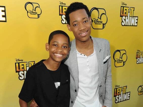 Tyrel Jackson Williams and Tyler James Williams at the Disney Channel Original Movie "Let It Shine" premiere